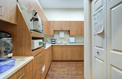back office where dental restorations are made at Dental Images of Gwinnett